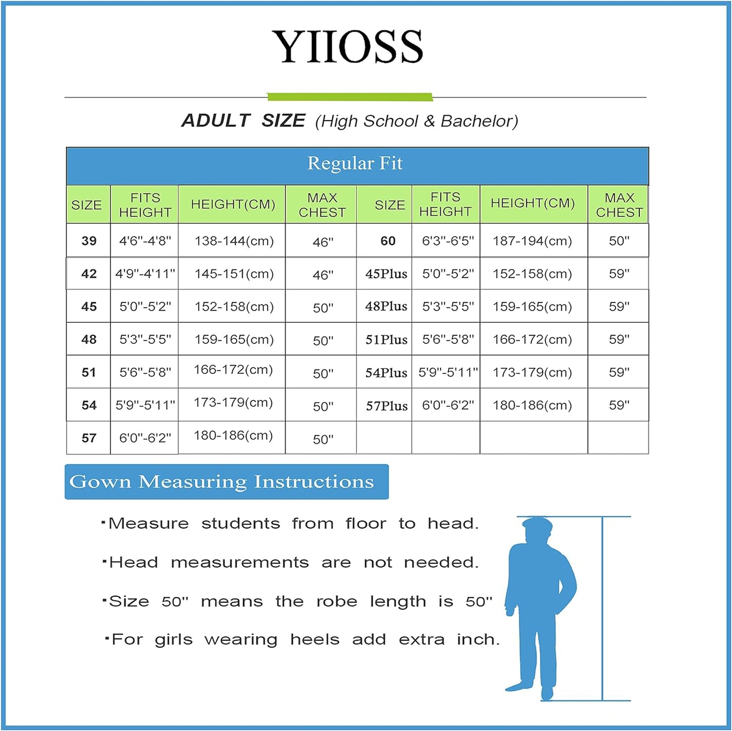 YII0SS Unisex Matte Robes for Graduation Gown,Choir Robe for Church,Pulpit Robe and Pastor