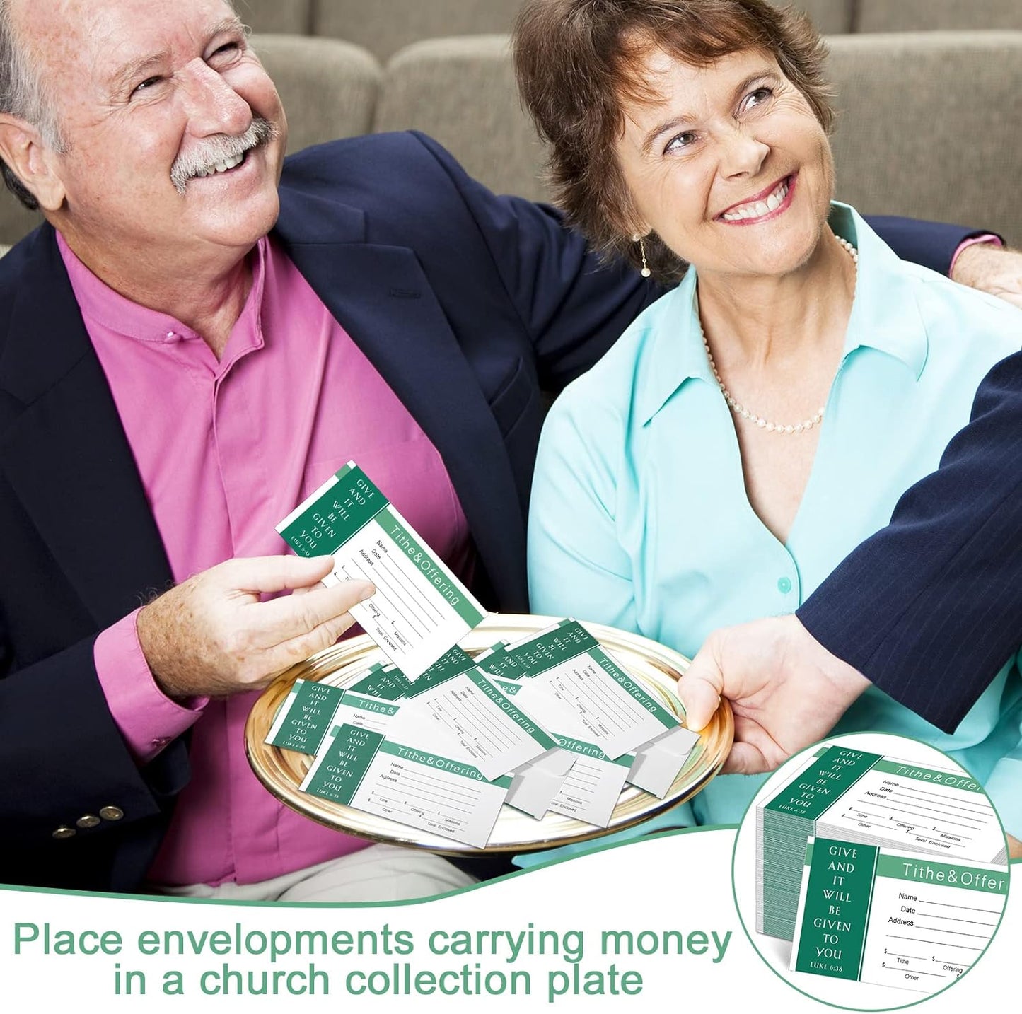 500 Count Tithes and Offering Envelopes for Church Offering Donation Envelopes Tithing Envelope My Offering Bill Size Envelope Checks and Cash Envelopes for Tithes and Offerings (Stylish)