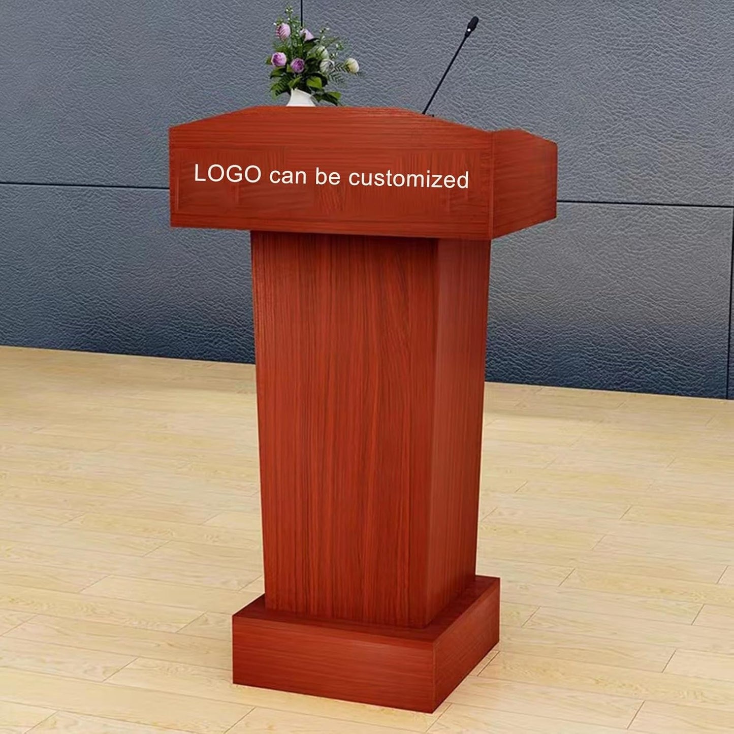 Lectern Podium Stand, Lectern Podium Stand,Wooden Lectern Podium Stand, Floor Standing Podiums,Church Pulpit Reception Desk for Classroom Churches Auditorium Meeting Room,Speaking Lectern