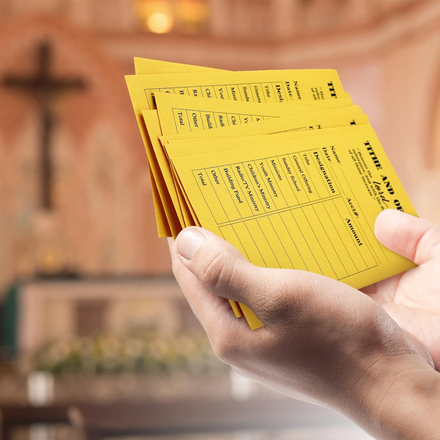 500 Pcs Tithes and Offering Envelopes for Church 6.3 X 3.5 Inches Church Supplies Tithe Envelopes for Church Saving Money Donation Supplies