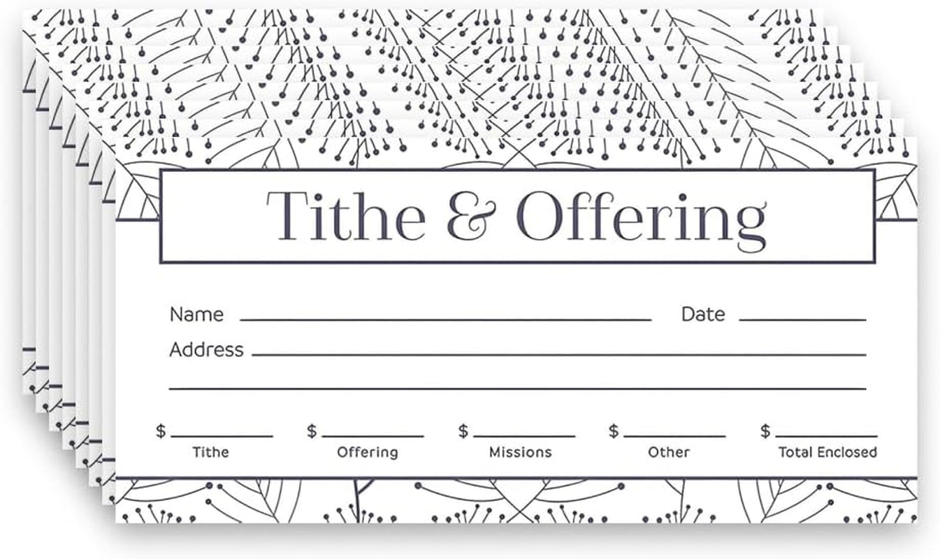 Offering Envelopes for Church by  Offering Envelope Tithe & Offering Purple/White 100Ct