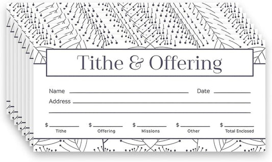 Offering Envelopes for Church by  Offering Envelope Tithe & Offering Purple/White 100Ct