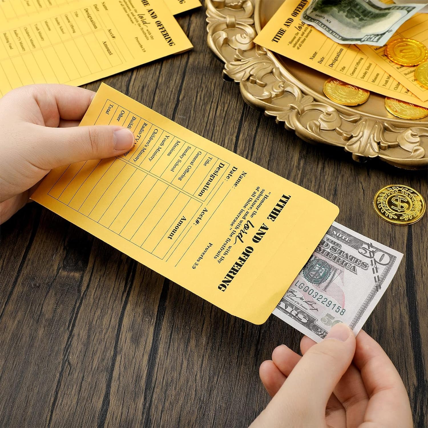 500 Pcs Tithes and Offering Envelopes for Church 6.3 X 3.5 Inches Church Supplies Tithe Envelopes for Church Saving Money Donation Supplies
