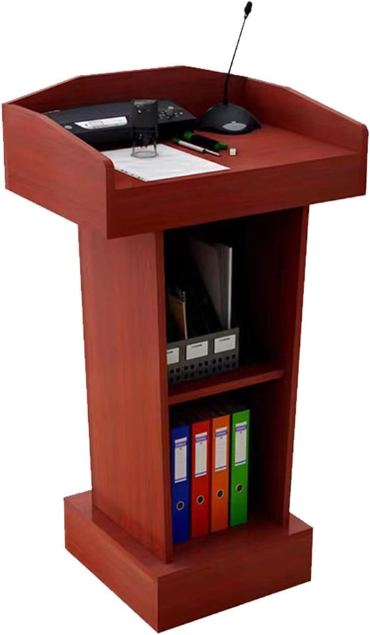 Lectern Podium Stand, Lectern Podium Stand,Wooden Lectern Podium Stand, Floor Standing Podiums,Church Pulpit Reception Desk for Classroom Churches Auditorium Meeting Room,Speaking Lectern